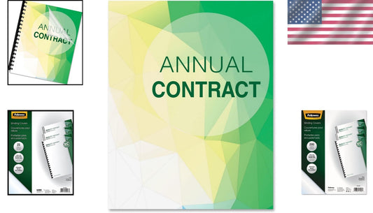 200 Pack Durable 8mil Clear PVC Binding Covers - For Documents & Presentations