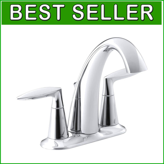 Elegant 2-Handle Bathroom Sink Faucet in Polished Chrome - WaterSense Certified