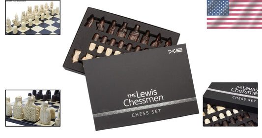 Authentic Isle of Lewis Chessmen - British Made with Superb Gift Packaging