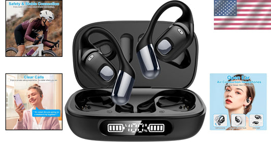 Active Lifestyle Open Ear Earbuds - Bluetooth 5.3 with 10M Range & Fast Charge