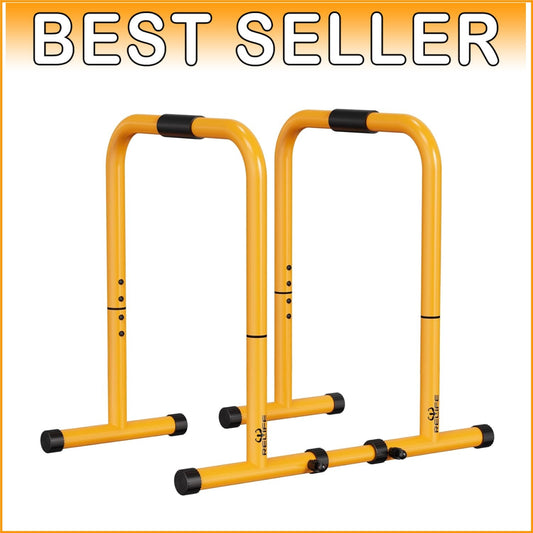 Durable Fitness Dip Stand - 400LBS Capacity, Adjustable Height for All Exercises
