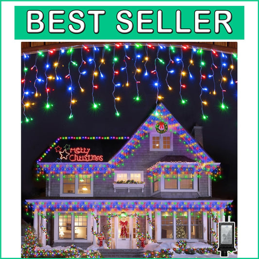 360 Drop LED Christmas Lights - 1620 Multicolor Lights for Outdoor Celebrations