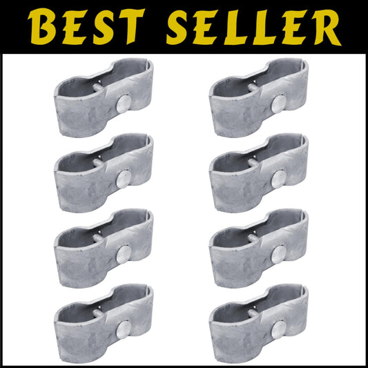 8 Classic Chain Link Fence Panel Clamps for 1-5/8" Pipe Frames - Galvanized