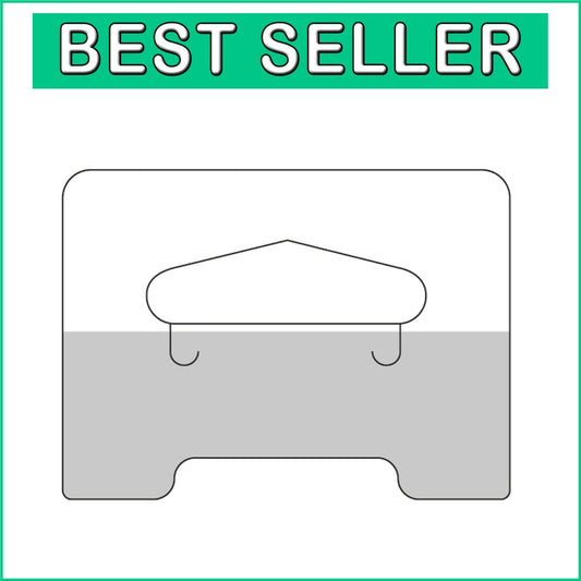 Easy Application Clear Hang Tabs - 1000 Heavy Duty Tags for Organized Displays