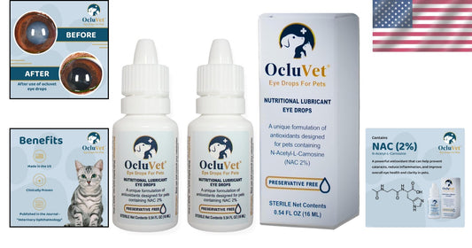 Superior Eye Health for Pets with Antioxidants | 16mL N-Acetyl-L-Carnosine Drops
