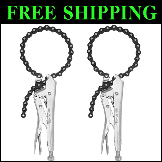 Adjustable 9-Inch Chain Clamp with 19.7-Inch Chain - Comfortable Grip Included