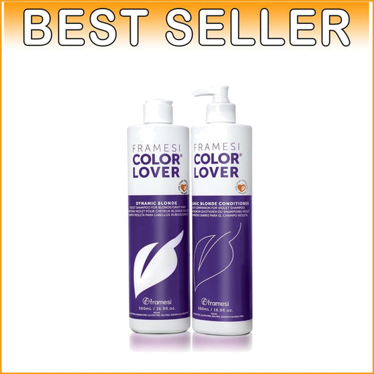 Color Lover Vegan Purple Shampoo & Conditioner Set for Long-Lasting Hair Color