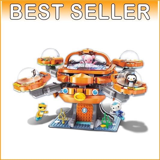 Fun 698 PCS Building Block Set: Octonauts Castle Playset with Barnacles & Kwazii