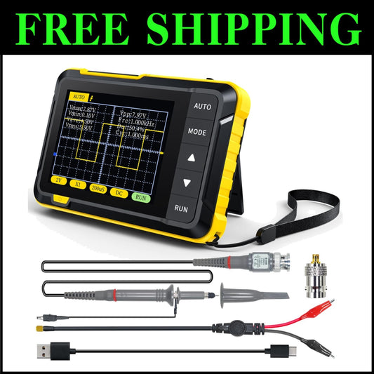 Lightweight 2.5 MS/s Oscilloscope - Ideal for Automotive Maintenance & R&D Use