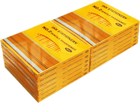 600 Pre-Sharpened HB Pencils Set - Essential Teacher Supplies in 12 Boxes