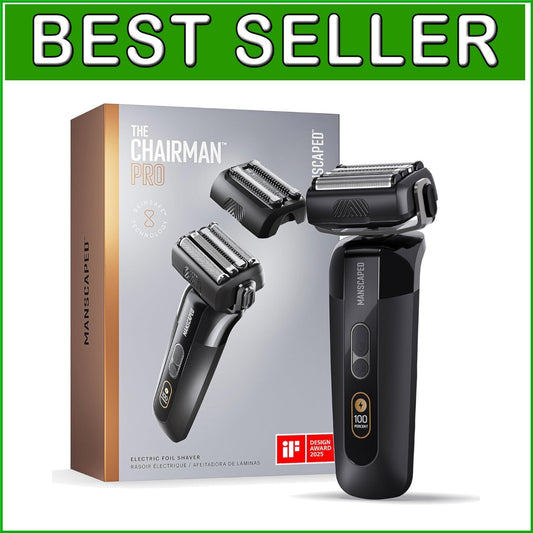 The Chairman PRO Men’s Electric Foil Shaver: SkinSafe, Travel Ready & Versatile