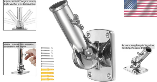 Durable Heavy-Duty Flag Pole Holder – Rust-Proof and Waterproof for 1-Inch Poles