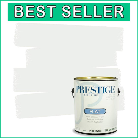1 Gallon Acrylic Interior Paint & Primer - Matte White for Seamless Coverage