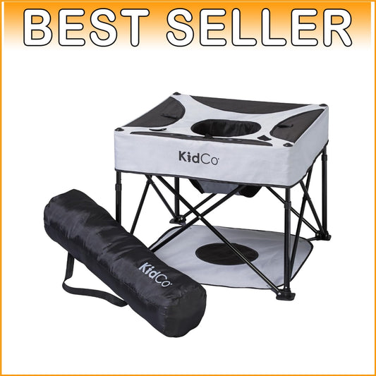 Midnight GoPod Folding Baby Chair with Adjustable Height - Ideal for Travel