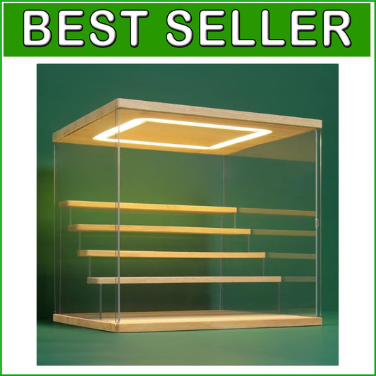 Acrylic Display Stand with LED Light – 2/3/4/5/6 Tier Storage for Collectibles