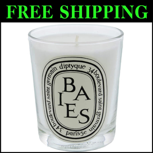 6.5 oz Baies Candle - Luxurious Blackcurrant & Rose Scent for Home Serenity