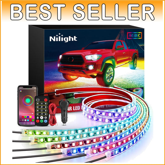 300 LEDs Multicolor Underbody Light Strip with Sound Sync for Cars - Waterproof