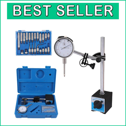 Adjustable Dial Indicator 0-1" with Magnetic Holder - Ideal for Precision Work