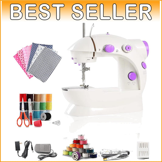 Eco-Friendly Mini Sewing Machine with Foot Pedal - Perfect for DIY Projects