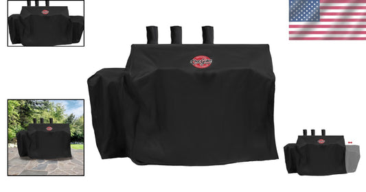 Weather-Resistant Expandable Grill Cover for 3-Burner Propane & Charcoal Grills