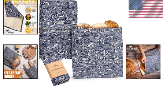 Sustainable Beeswax Bread Storage Bags - Extend Freshness, Reduce Plastic Waste