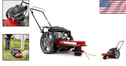 Easy Assembly Walk Behind String Mower with Adjustable Handlebar - 70 lbs