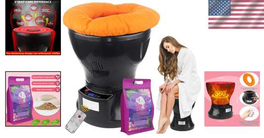 Dual Control Yoni Steamer with Soft Cushion & 20 Herbal Bags for At-Home Care