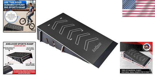 Sturdy Wood Skate Ramp - Multi-Use Design for Scooters, RC Cars, and More!