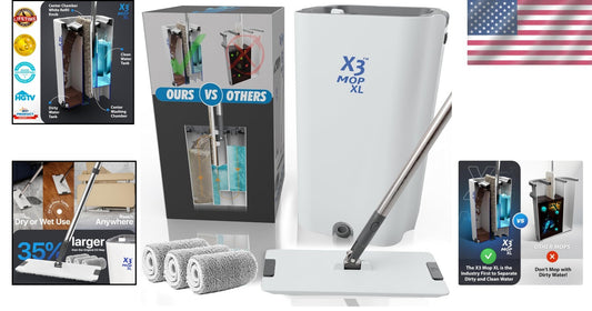 360° Rotating Mop XL with Lifetime Replacement - Perfect for Pet Owners