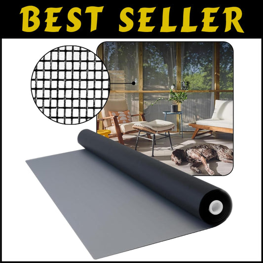 Customizable 84x50 Fiberglass Window Screen Mesh - Effective Insect Protection