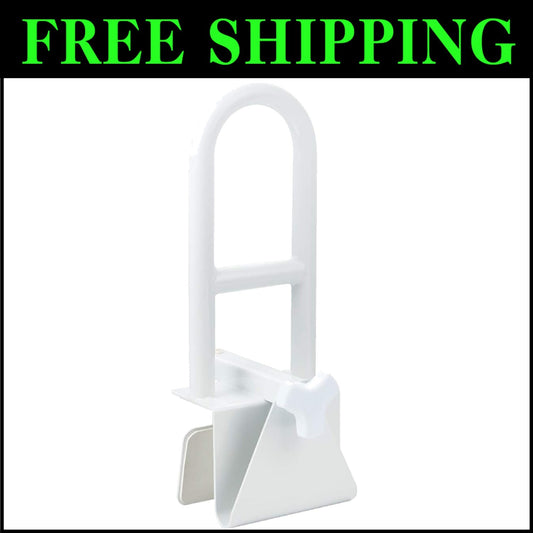 Ergonomic Tub Safety Handle Rail for Seniors - Easy Install, 300 lbs Support
