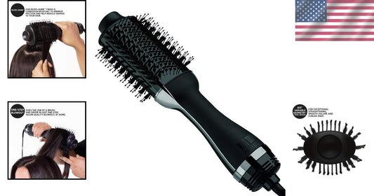 Professional Black Gold One-Step Hair Dryer & Volumizer for Effortless Blowouts