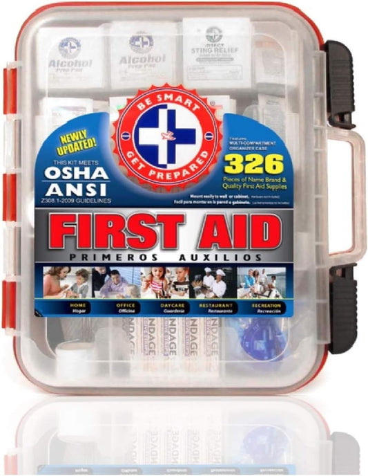Emergency Preparedness Simplified: 326-Piece First Aid Kit for All Occasions