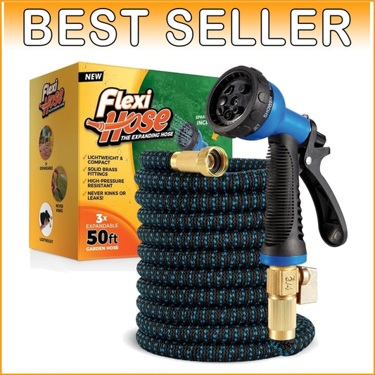 Durable 50FT Expandable Hose with Ergonomic 8-Function Nozzle for Easy Gardening