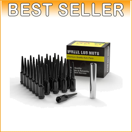 Durable 9/16-18 Spike Wheel Lug Nuts Set, 32pcs for Ram & F-Series Trucks