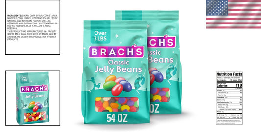 Celebrate Sweetness with Brach's 54 oz Assorted Jelly Beans – 2 ct Pack