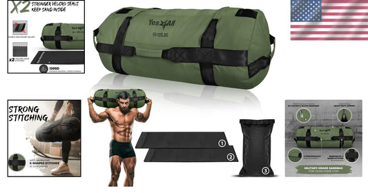 Versatile Sandbags for Weight Training 5-200lbs - Multiple Colors & Sizes