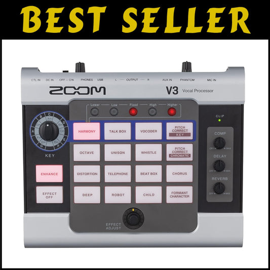 16 Studio-Grade Vocal Processor with Pitch Correction and Reverb for Musicians