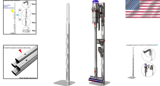 Multi-Functional Vacuum Dock for V7 V8 V10 V11 V12 V15 - Sturdy Aluminum Bracket