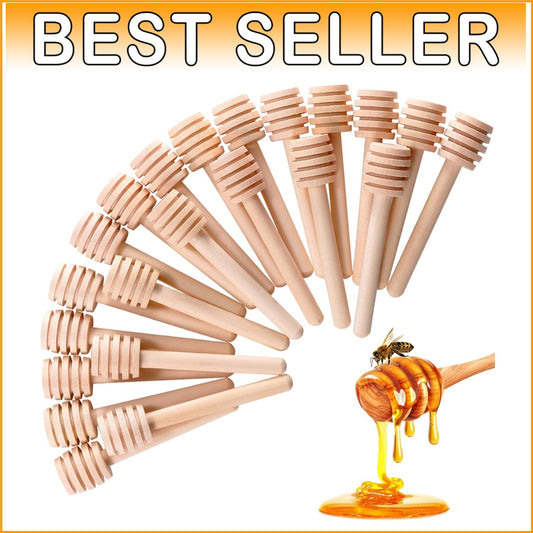 150 Eco-Friendly 3-Inch Wooden Honey Dipper Sticks for Elegant Gifting