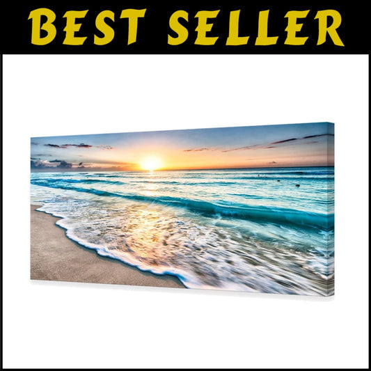 Elegant 30x60 Beach and Ocean Canvas Prints - Perfect for Home & Office