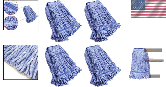 High Absorbency Mop Head Replacements - 4 Pack with Vacuum Compression Packaging