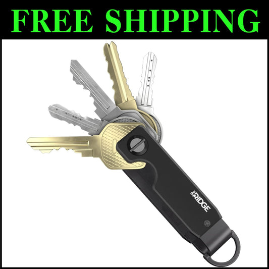 Sleek Aluminum Key Organizer - Lightweight Design for 2-6 Keys with Pocket Clip