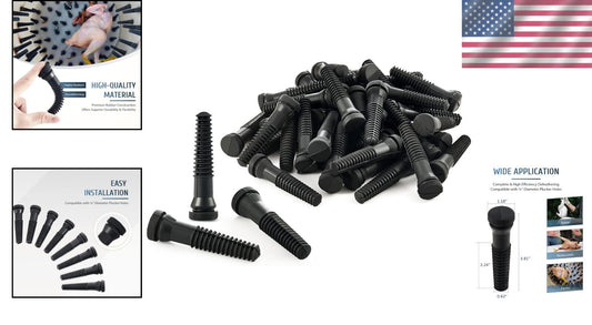 Easy-Install Rubber Plucking Fingers for Poultry - 150 Pack, 3/4" Compatible
