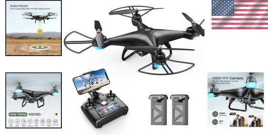 HS110D 1080P FPV Drone with 120° Camera & Voice Control - Perfect for Beginners