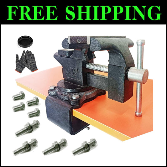 Enhanced 2-in-1 Work Bench Vise – Multi-Purpose Clamp with 270° Rotation