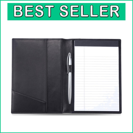 Handmade Italian Calfskin Business Portfolio Notebook Folder, Luxurious Gift
