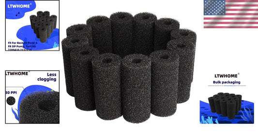 Beckett Pond G Pump Pre-Filter Sponge Rolls - Pack of 12 for Superior Filtration