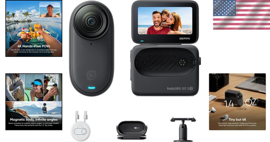 4K Tiny Camera - 128 GB Storage with Touchscreen & Gesture Control Features
