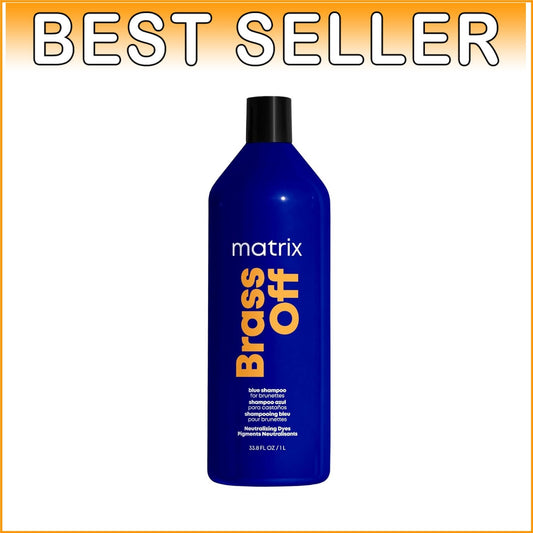 Revitalize Brassy Hair: Brass Off Blue Shampoo for Blondes and Brunettes